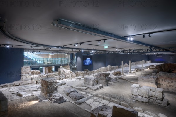 Archaeological site, excavations, Venizelou Street Alkazar, metro station, new metro of Thessaloniki, Macedonia, Greece, Europe