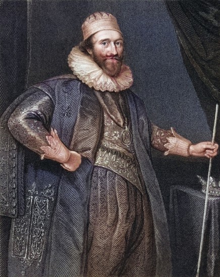 Lodowick Stuart Duke of Richmond and Lennox, 1574-1624, English statesman. From the book Lodges British Portraits, published 1823, Historical, digitally restored reproduction from a 19th century original, Record date not stated