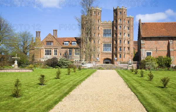 Layer Marney Tower the tallest Tudor gatehouse in England built 1520, Layer Marney, Essex, England, United Kingdom, Europe