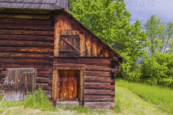 Museum of slovak village in Jahodnícky Hory, east of Martin, Slovakia. The Village Museum is the largest of its kind in Slovakia. On an area of 15.5 hectares there are143 exhibits of Slovak folk architecture from northwest Slovakia