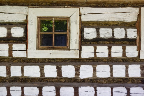 Museum of slovak village in Jahodnícky Hory, east of Martin, Slovakia. The Village Museum is the largest of its kind in Slovakia. On an area of 15.5 hectares there are143 exhibits of Slovak folk architecture from northwest Slovakia