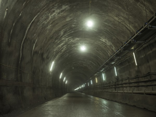 Tunnel section in construction lot H41, Brenner Base Tunnel, Zenzendorf, Tyrol, Austria, Europe