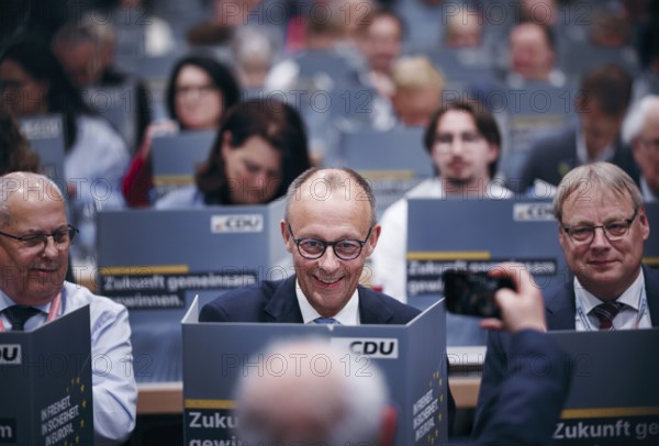 Friedrich Merz, party chairman of the CDU, photographed at the CDU Germany 2024 party conference in Berlin, 6 May 2024