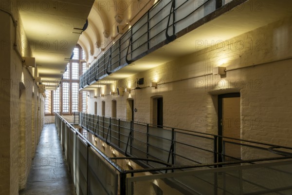 Interior of Victorian jail museum, Lincoln Castle, city of Lincoln, Lincolnshire, England, UK
