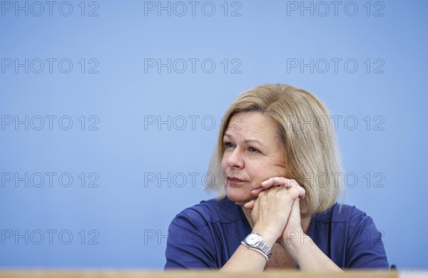 Nancy Faeser, Federal Minister of the Interior and Home Affairs, recorded during the Federal Press Conference on the presentation of the 2023 Report on the Protection of the Constitution, in Berlin, 18 June 2024
