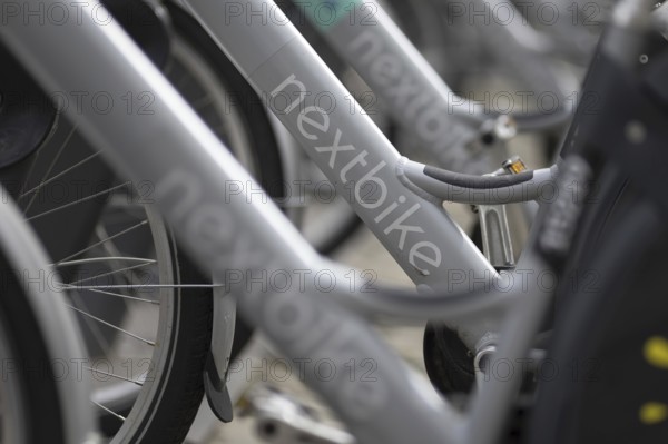 Bikesharing bicycles from the provider nextbike in Berlin, 08/04/2024