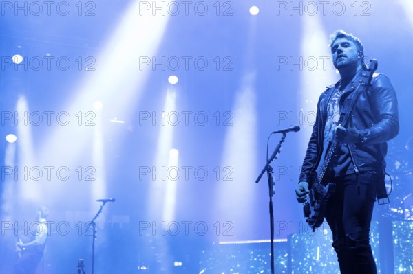 Jamie Mathias from Bullet For My Valentine live on The Poisoned Ascendancy EU Tour 2025 Celebrating the 20th Anniversary of the Iconic Albums, Playing Them in Full at the Max-Schmeling-Halle in Berlin on 14/02/2025