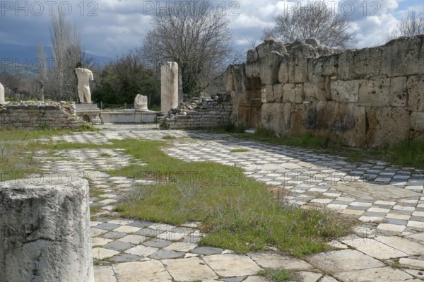 Ancient Baths of Hadrian, ancient archaeological site of Aphrodisias, Geyre, Karacasu, Aydin, Western Turkey, Turkey, Asia
