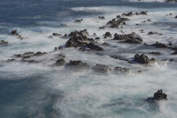 Atlantic coast near Puerto de la Cruz, Tenerife, Canary Islands, Spain, Europe