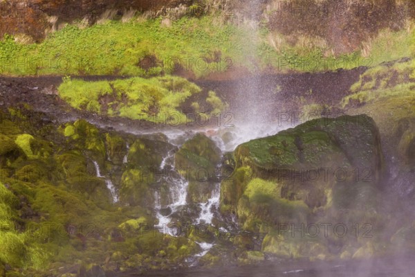 Waterfall Seljalandsfoss, 60 m high, located in southern iceland