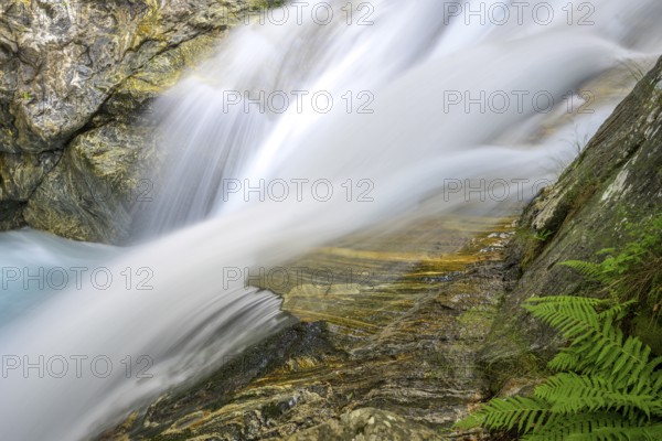 Beautiful stone structures at the Gesso della Barra torrent, Entracque, province of Cuneo, Italy, Europe