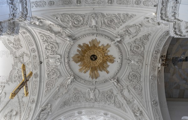 Domed vault above the chancel, St Kilian's Cathedral, Würzburg, Lower Franconia, Bavaria, Germany, Europe