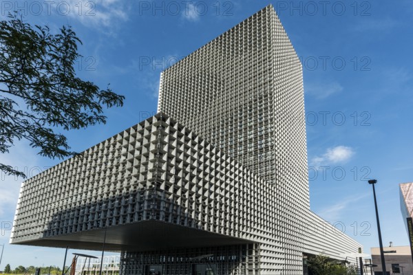 Modern architecture, University of Luxembourg, on the site of a former steelworks, Belval, Esch-sur-Alzette, Luxembourg, Europe