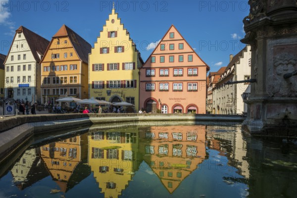 Medieval town, Rothenburg ob der Tauber, Romantic Road, Franconia, Bavaria, Germany, Europe