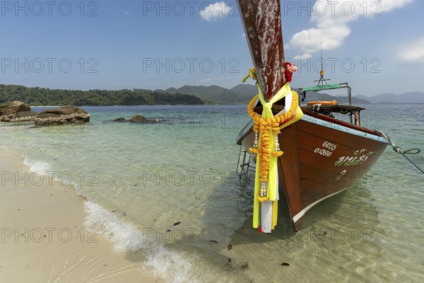 Longtail boat, Koh Lipe, Andaman Sea, Thailand, Asia