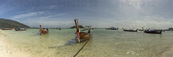 Longtail boats, Koh Lipe, Andaman Sea, Thailand, Asia