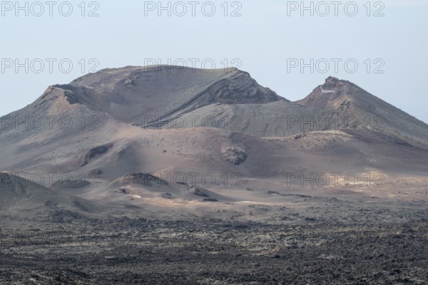 Volcanic landscape, Timanfaya National Park, Lanzarote, Canary Islands, Spain, Europe