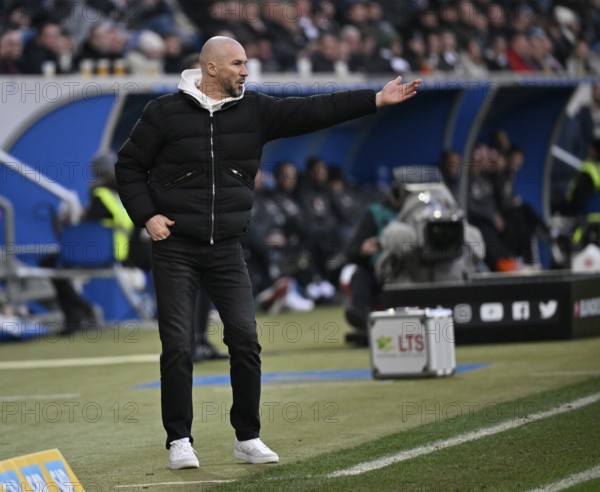 Coach Christian Ilzer TSG 1899 Hoffenheim on the sidelines Gesture Gesture PreZero Arena, Sinsheim, Baden-Württemberg, Germany, Europe