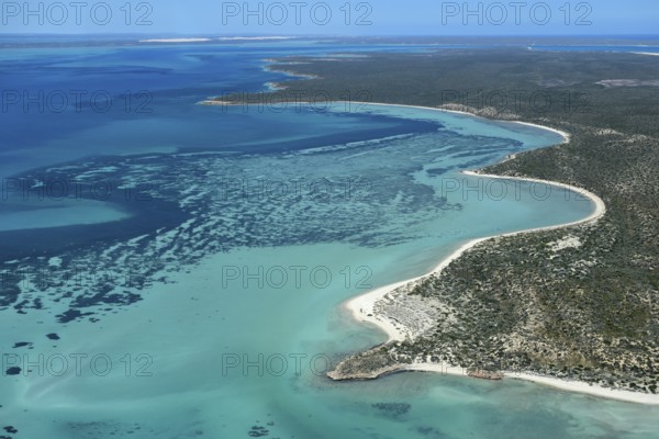 Dirk Hartog Island, named after the Dutch navigator of the same name, aerial view, Shire of Shark Bay, State of Western Australia, Australia, Oceania