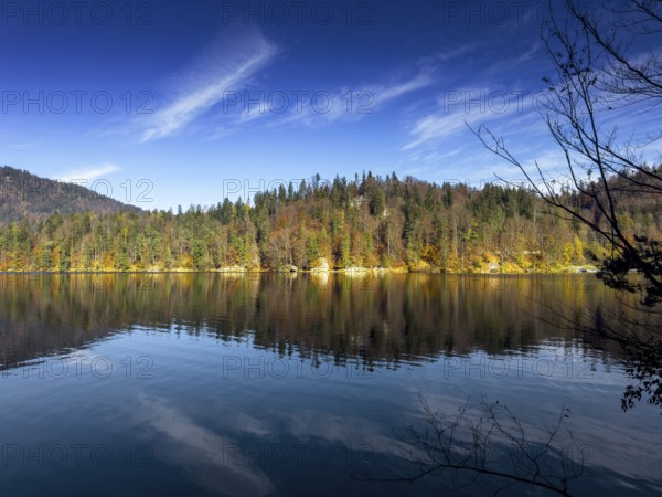 Autumn atmosphere at Hechtsee lake near Kufstein, Tyrol, Austria, Europe