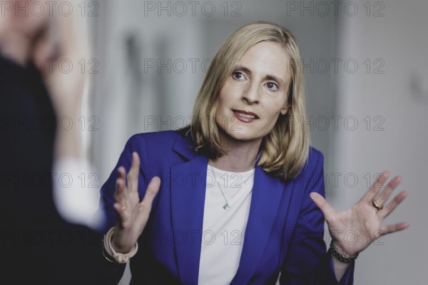 Marie-Christine Ostermann, President of the Association of Family Entrepreneurs, recorded during an interview in Berlin, 2 July 2024
