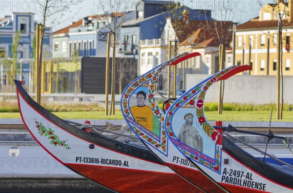 Moliceiro boats, Aveiro, Portugal, Europe