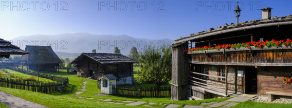 Firehouse from the Höfeler farm, South Tyrolean Folklore Museum, Dietenheim, Freilchtmuseum, Pustertal, South Tyrol, Italy, Europe