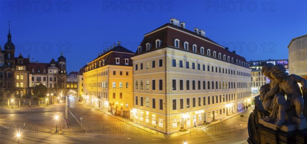 The Taschenbergpalais was built from 1705 as a baroque aristocratic palace in Dresden. After its partial destruction in 1945, it was reconstructed from 1992 as the luxury hotel Taschenbergpalais Kempinski Dresden and opened in 1995. After extensive renovation, the Hotel Taschenbergpalais Kempinski Dresden reopened in 2024, Dresden, Saxony, Germany, Europe