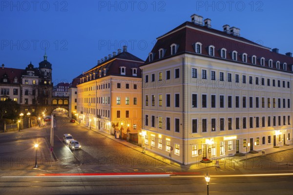 The Taschenbergpalais was built from 1705 as a baroque aristocratic palace in Dresden. After its partial destruction in 1945, it was reconstructed from 1992 as the luxury hotel Taschenbergpalais Kempinski Dresden and opened in 1995. After extensive renovation, the Hotel Taschenbergpalais Kempinski Dresden reopened in 2024, Dresden, Saxony, Germany, Europe