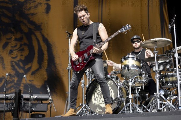 Adenau, Germany, 7 June 2024: Royal Blood (Mike Kerr, vocals, bass and Ben Thatcher, drums) play at Rock am Ring. The festival takes place at the Nürburgring race track near the town of Adenau from 7 - 9 June 2024, Europe