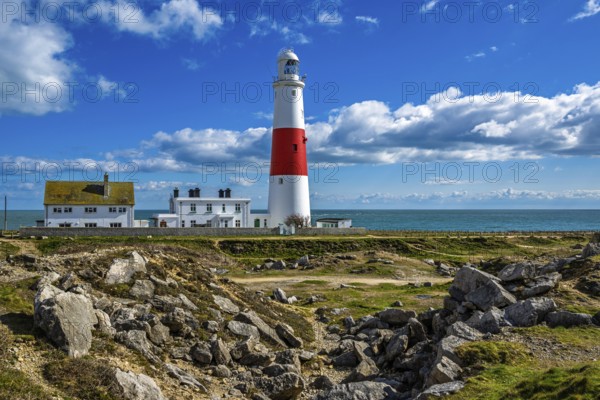 Portland Bill Lighthouse, Portland Bill, Isle of Portland, Dorset, England, United Kingdom, Europe