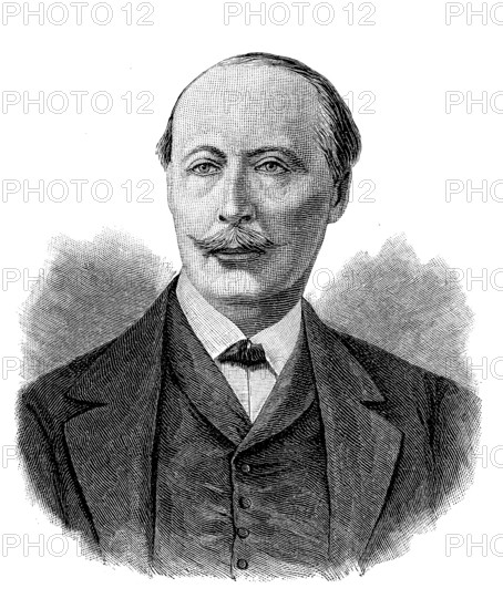 Melchior Hubert Paul Gustav Graf von Hatzfeldt zu Wildenburg, 8 October 1831, 22 November 1901, a German civil servant in the Foreign Service, Historical, digital reproduction of an original from the 19th century