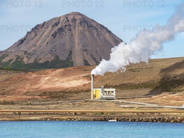 Bjarnarflag power plant, geothermal power plant, Myvatn region, Iceland, Europe