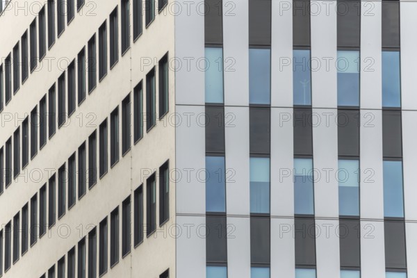 New building in the district of the Council of Europe. Strasbourg, Bas Rhin, Grand Est, France, Europe