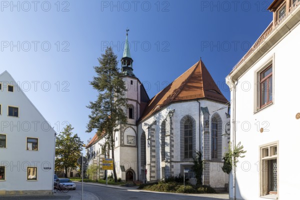 Exterior view of the monastery church in Oschatz, Saxony, Germany, Europe