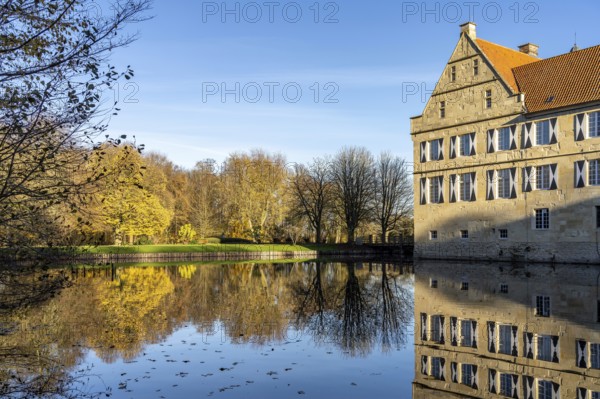 Burg Hülshoff, Havixbeck, Münsterland, North Rhine-Westphalia, Germany, Europe