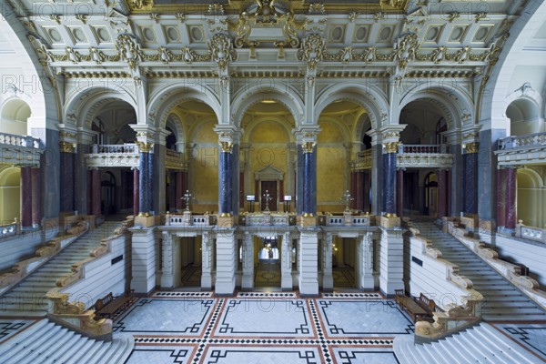 Ethnographic Museum Inside Budapest Hungary