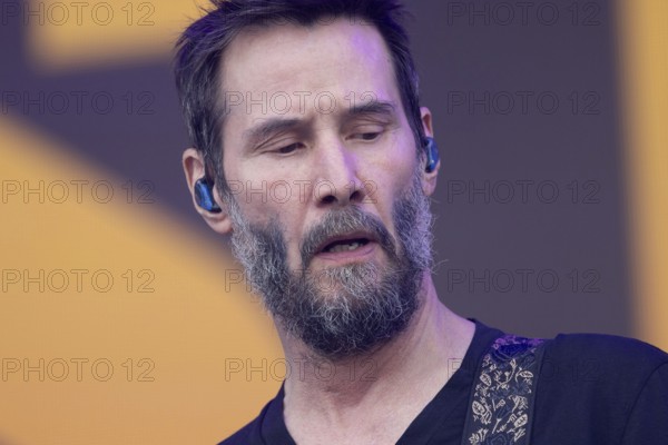 Adenau, Germany, 8.6.2024: Dogstar (bass, Keanu Reeves) play at Rock am Ring. The festival takes place at the Nürburgring race track near the town of Adenau from 7 - 9 June 2024, Europe