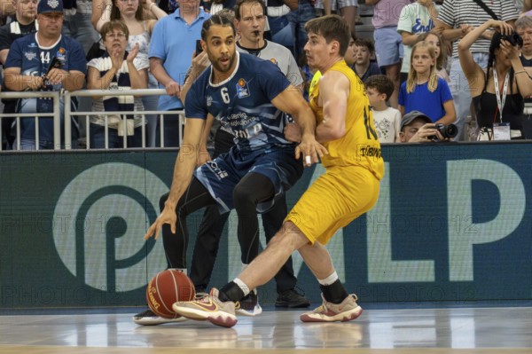 12.05.2024, easy Credit BBL, German Basketball League, Matchday 32: MLP Academics Heidelberg against Tigers Tübingen (final score 93:78) . On the ball: Elias Lasisi (6, Academics Heidelberg)