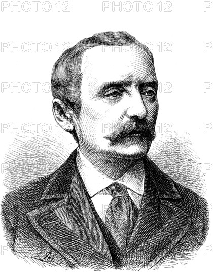 Clovis Carl Viktor Prince of Hohenlohe-Schillingsfürst, Prince of Ratibor and of Corvey, March 31, 1819, July 6, 1901, a German politician / Chlodwig Carl Viktor Fürst zu Hohenlohe-Schillingsfürst, Prinz von Ratibor und von Corvey, 31. März 1819, 6. Juli 1901, ein deutscher Politiker, Historisch, digital reproduction of an original from the 19th century