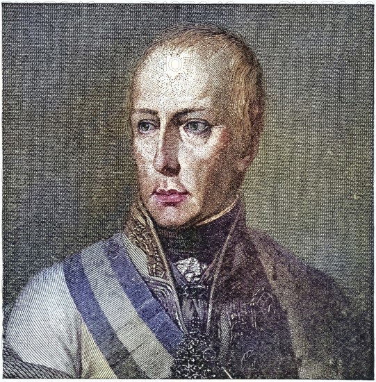 Francis II (1768-1835), Emperor of the Holy Roman Empire from 1792, Francis I of Austria. Engraving, Historical, digitally restored reproduction from a 19th century original, Record date not stated