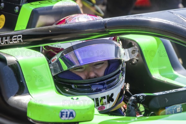 10 May 2024, Hockenheimring (Germany: Free practice of the FRECA (Formula regional by Alpine 2024) . Picture: Close-up of Lena Bühler Switzerland in the cockpit (Art Grand Prix)