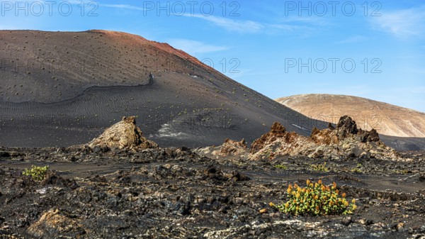 2016, Timanfaya National Park, Lanzarote, Fire Mountains of Timanfaya National Park, Montanas del Fuego, ESP, Spain, Canary Islands, Canary Islands, Atlantic Ocean, Lanzarote, biosphere reserve, volcano, volcanism, volcanic island, lava fields, island, recording date, Europe