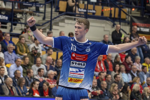 30.10.2024, 2nd HBL (German Handball League), Matchday 10: Eulen Ludwigshafen against VfL Lübeck-Schwartau