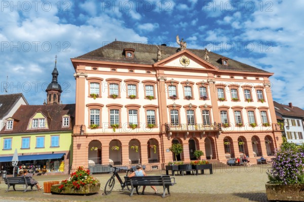 Beautiful building in the old town in the village of Gengenbach in the Black Forest, Germany, Europe