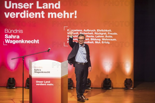 Thomas Geisel, MEP. Election event of the Alliance Sahra Wagenknecht party for the 2025 Bundestag election in Stuttgart, Baden-Württemberg, Germany, Europe