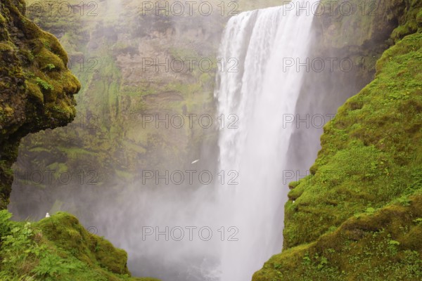 Skógafoss is a waterfall situated on the Skógá River in the south of Iceland