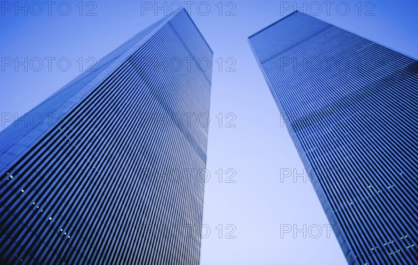 Towers of the World Trade Centre September 2000, one year in front of the destruction, New York City, USA, North America