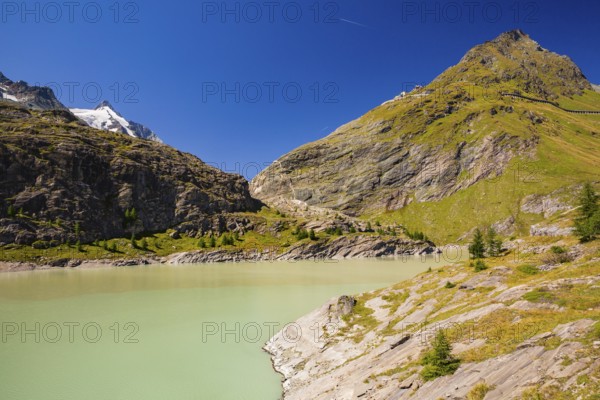Margaritzen reservoir at the Pasterze glacier