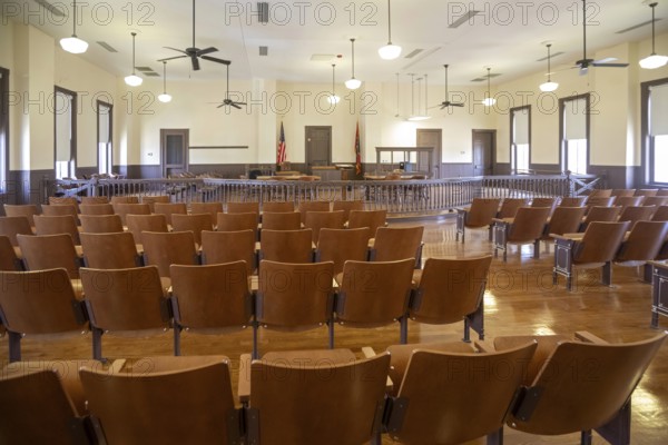 Sumner, Mississippi - The Tallahatchie County Courthouse, site of the Emmett Till murder trial. In 1955, 14-year-old Emmett Till was tortured and murdered for allegedly whistling at a white woman. His killers were acquitted by an all-white jury in this courtroom. The courthouse is now part of the Emmett Till and Mamie Till-Mobley National Monument